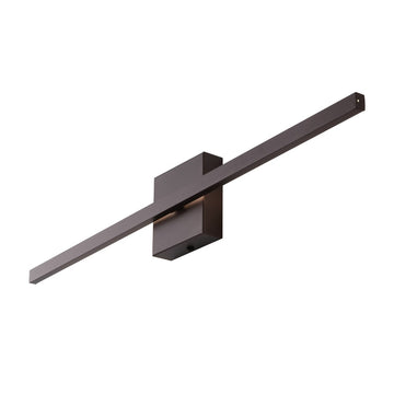 Vara 28" Modern Minimalist Indoor/Outdoor Metal 350-Degree Rotatable Dimmable Integrated LED Wall Sconce - JONATHAN Y